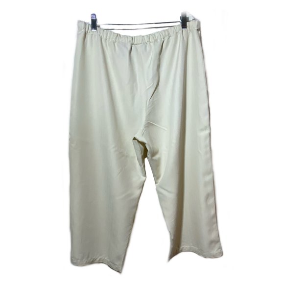 Caribbean Joe Tropical Top Pants Set Size L Green Ivory - Picture 5 of 10